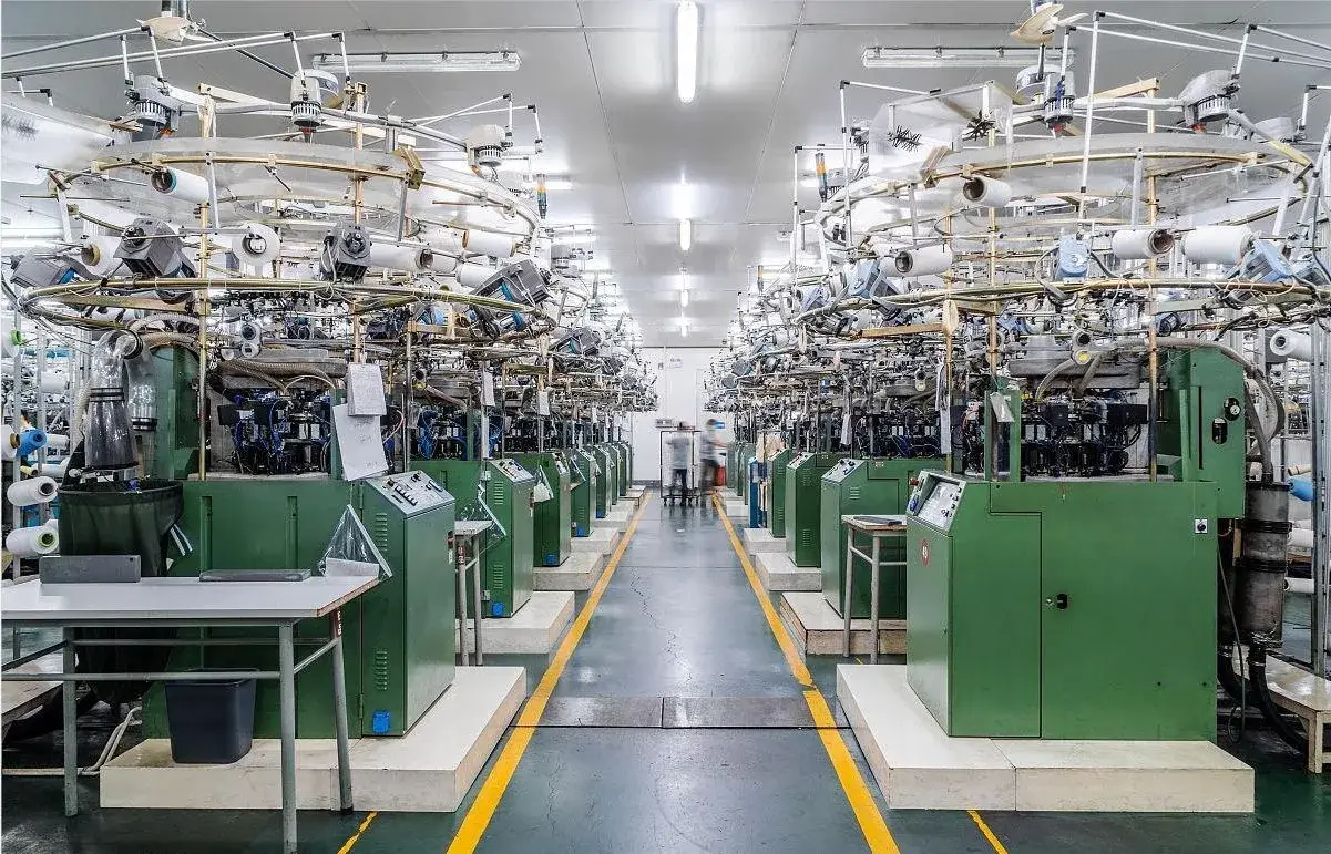 cleaning cloth knitting machine workshop equipment
